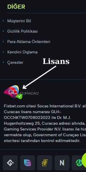 Lisans Fixbet